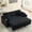 Corduroy+Black+Storage, variant on Aukfa 82" Comfy Sofa 3 Seat Convertible Sofa Bed with 2 Side Pockets for Living Room, 2 Pillows, Linen, Black