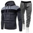 thumbnail image 4 of Sweatsuits For Men Workout, Fashion Men's Tracksuits 2 Piece Casual Athletic Jogging Outfits Sweatsuit with Pockets Hooded Tracksuit Suit Set (M,Dark Gray), 4 of 4