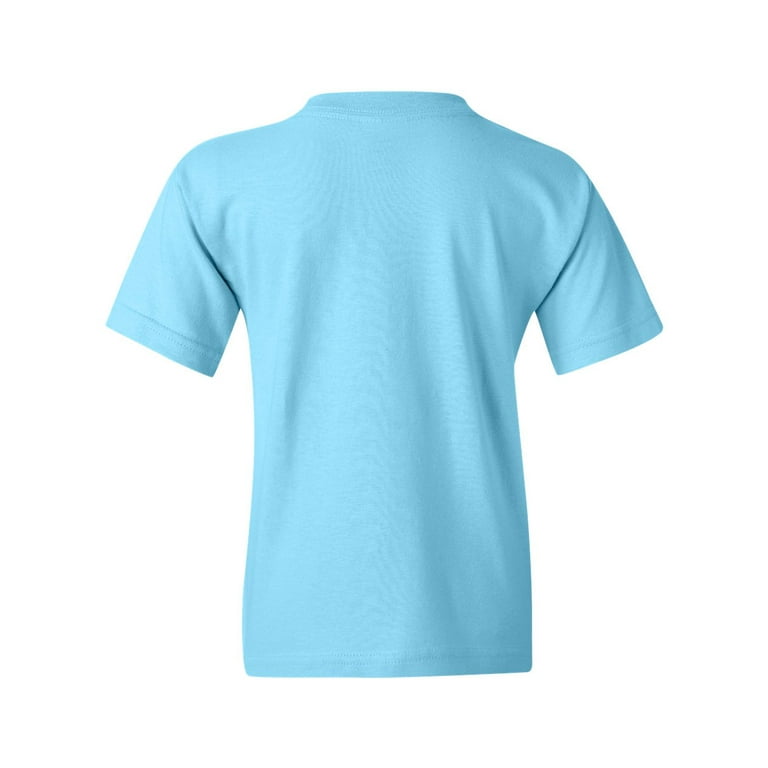 Youth Heavy Cotton Multi Color T Shirt Color Sky X Large Size