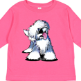 thumbnail image 4 of Inktastic Old English Sheepdog Boys or Girls Long Sleeve Toddler T-Shirt, 4 of 5