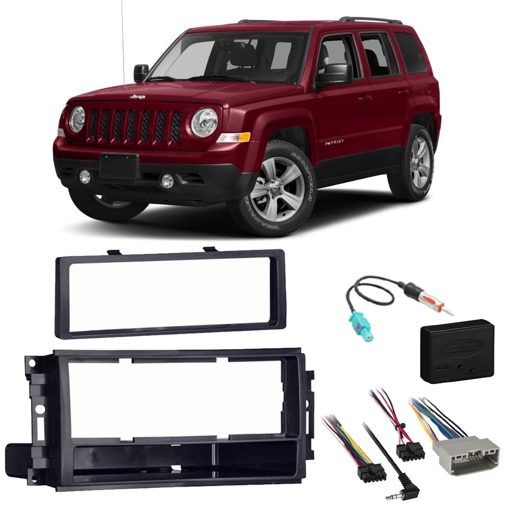 Jeep Patriot 20092017 Single DIN Stereo Harness Radio Install Dash Kit