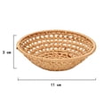 thumbnail image 3 of Rattan Woven Tray Convenience Store Handmade Round Basket Food Craft Rattan Tray for Food Fruit Storage, 3 of 3