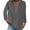 Dark Gray, variant on fheaev Henley Shirts For Women Long Sleeve Shirts V Neck Basic Tee Casual Shirts Ladies Loose Button-Up Blouses Tunic Tee Loose Fit Pullover Dressy T-Shirt Casual Tops For Women