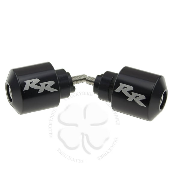 Set Honda RR Logo Engraved Handle Bar Ends Grip Caps CBR 1000 900 600 Fireblade