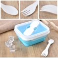 thumbnail image 5 of Fiambrera de silicona, caja Bento, contenedor de almacenamiento de alimentos plegable con tapa con Clip, 1 Uds. oso de fresa Electrónica, 5 of 5