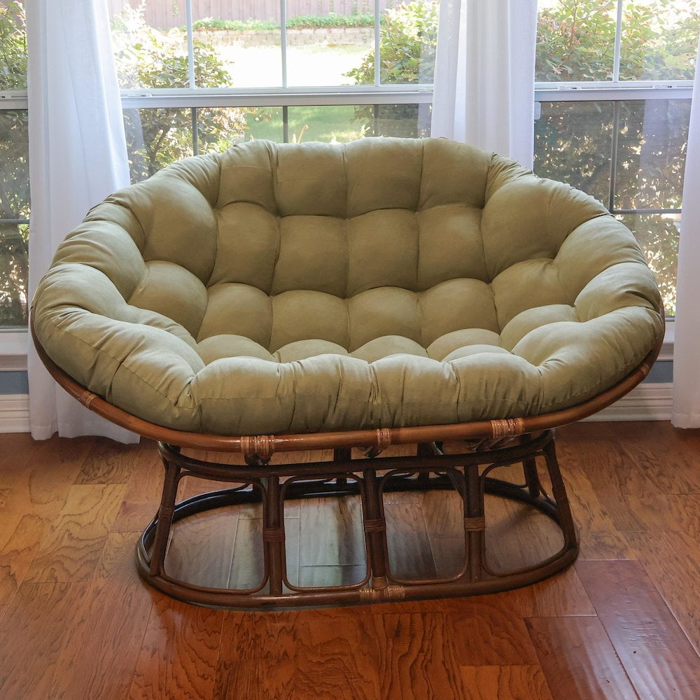 International Caravan Rattan Double Papasan  Chair Frame Only