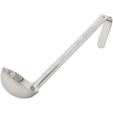 Winco LDI-10SH, 1-Ounce One-Piece Ladle with 6-Inch Handle