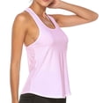 thumbnail image 4 of Womens Racerback Tank Tops Sleeveless Tank Tops for Women Crewneck Camisole Yoga Workout Casual Athletic Loose Fit Gym Clothes, 4 of 5
