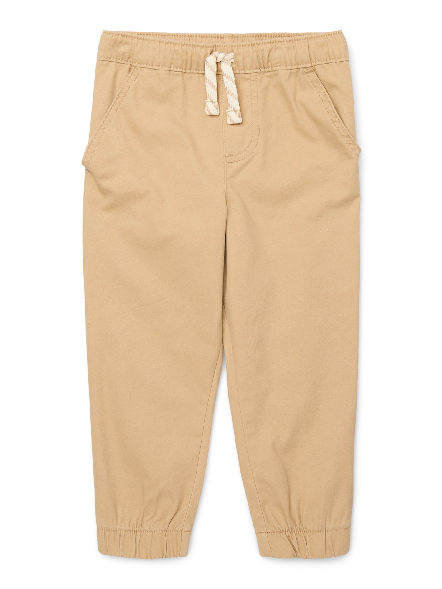 Garanimals Toddler Boys' Stretch Twill Pull-On Jogger Pants, 3-Pack, Sizes 18M-5T
