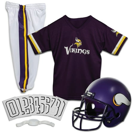 Franklin Sports NFL Minnesota Vikings Youth Licensed Deluxe Uniform Set, Medium