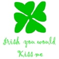 thumbnail image 2 of CafePress - Irish You Kiss -  Round Wood Ornament 4", 2 of 2