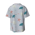 thumbnail image 4 of Goofa Turtles And Shells Printed Men's Casual Short-sleeved Shirt,Lightweight Breathable Button-down,Summer Casual men's top,Versatile Fashion shirt-XX-Large, 4 of 7
