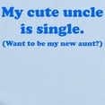 thumbnail image 2 of CafePress - My Cute Uncle Is Single Body Suit - Baby Light Bodysuit, Size Newborn - 24 Months, 2 of 4