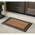 thumbnail image 3 of A1HC 30x48 Natural Coir & Rubber Paisley Border Door Mat, Heavy-Duty Large Outdoor Entrance, Thick, Durable, Anti-Shed, Bronze, 3 of 7