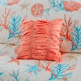 thumbnail image 6 of Bedding Sets 6 Piece Cotton Sateen Quilt Set with Throw Pillows Coral Full/Queen,Bed Sets, 6 of 12