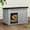 Gray, variant on Uforic 32" Plastic Dog House, Outdoor Indoor Dog Kennel with Liftable Roof & Good Ventilation for Medium Dogs,Black