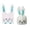 Blue#1, variant on Shipiny 50PCS Rabbit Ear Candy Gift Bags, Cute Plastic Packaging Bags for Children's Day Gifts, Snacks, Snowflake Crisp, Cookies and Baking Goods, Lovely Festival Wrapping Bags, Pink#1