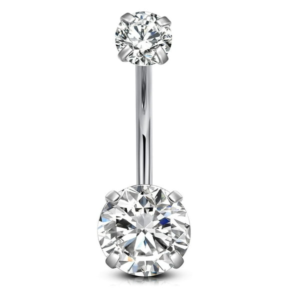 Designice 14G Belly Button Ring Surgical Steel Belly Rings Piercing Jewelry Belly Button Piercing