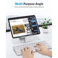 thumbnail image 5 of Support de Tablette, Support de Quai Réglable pour iPad Mini 2021, iPad 10.2, iPad Pro 11/12.9, iPad air, Tablettes Samsung, Tablettes de Moins de 13 Pouces, Support Multi-Angle en Aluminium, Argent, Jun, 5 of 5