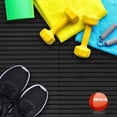 thumbnail image 4 of Tapete Protector de Piso Resiliente Resilia Negro Fácil de Limpiar para Gimnasio y Levantamiento de, 4 of 9