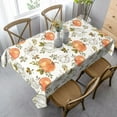 thumbnail image 4 of Fall Tablecloth Rectangle 60x104 Inch,Watercolor Orange Grey Pumpkin Table Cloth,Stain Resistance Polyester Autumn Harvest Thanksgiving Indoor Outdoor Table Covers for Kitchen Dining Parties, 4 of 5