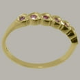 thumbnail image 4 of LBG British Made 10k Yellow Gold Natural Pink Tourmaline Womens Anniversary Ring - 33 size options - Size 6.75, 4 of 9