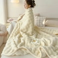 thumbnail image 4 of ZZkhGO Fleece Throw Blanket, 59x40 Inch Soft Couch Cover, Warm Fluffy Bedspread for Living Room Bed, 4 of 6