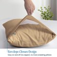 thumbnail image 4 of 100% Microfiber Pillowcases, Soft, Breathable & Wrinkle-Resistant, Set of 2, Taupe Solid, Standard Size (20" x 26"), 4 of 4