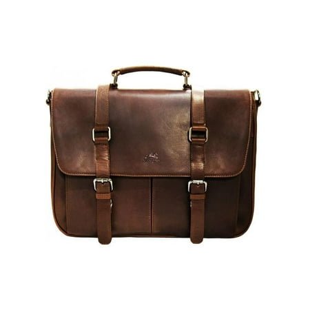 Collection Briefcase - Mancini Buffalo Collection Single Compartment Briefcase