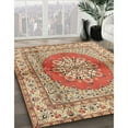 thumbnail image 3 of Ahgly Company Machine Washable Indoor Square Traditional Chestnut Red Area Rugs, 7' Square, 3 of 7