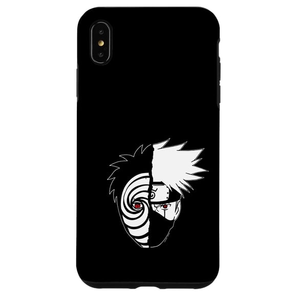 Funda para iPhone Xs Max Naruto Kakashi Tobi Cara Dividida