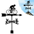 thumbnail image 1 of Herramientas y mejoras para el hogar Jardín Veleta Veleta decorativa Siluetas de ciclistas y caballos Esculturas creativas Veleta Indicador de dirección Veleta Herramientas de medición Veleta de acero, 1 of 8