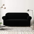 thumbnail image 2 of CHOK 2024 1-Piece Checks Stretch Sofa Cover Slipcover Couch Cover  Chair  Light Gray, 2 of 6