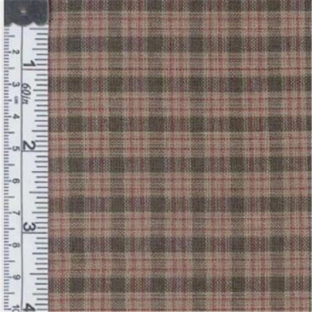 Textile Creations CC-315 Country Cupboard Fabric, Green Mini Plaid, 15 yd.