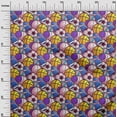 thumbnail image 3 of oneOone Polyester Spandex Yellow Fabric Sports Basket & Football Sewing Craft Projects Fabric Prints By Yard 56 Inch Wide, 3 of 4