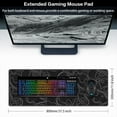 thumbnail image 4 of Gaming Mouse Pad, Topographic Contour Mouse Pad 31.5x11.8inch Large Extended Computer Mouse Mat Keyboard Full Desk Mousepad for Gaming, Office, Home, 4 of 6