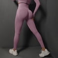 thumbnail image 1 of MKLEKYY Leggings deportivos para mujer, nuevos pantalones de yoga ajustados de punto sin costuras color melocotón para mujer, cintura alta y pantalones para correr y fitness 5055, 1 of 4