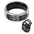 thumbnail image 2 of Smart Ring Sports Sleep Monitoring  Control Stainless Steel Health Tracker Ring with Display Screen, 2 of 7