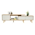 thumbnail image 6 of 78'' TV Stand Wood TV Cabinet Stand with Doors Adjustable Shelves Console Table, 6 of 18
