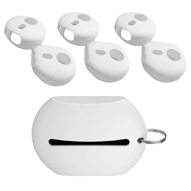 para 3 Funda de Auriculares Funda Protectora de Silicona Funda de Gancho para oreja Blanco ultrafino