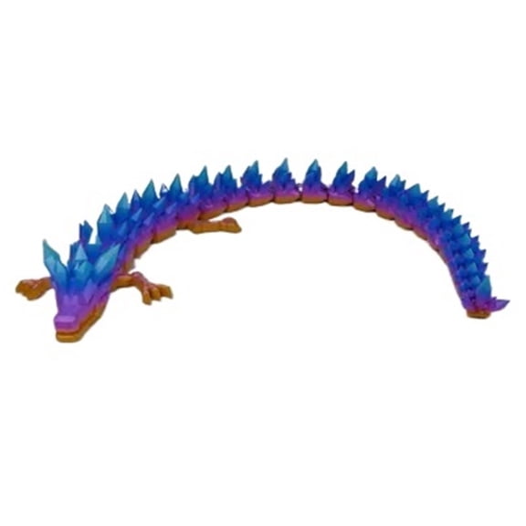 1pc movable crystal dragon multi-color 3D printing