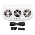 thumbnail image 2 of Ventilador de Coche Energía Solar Ventilador Escape Coche Con Energía Solar Tres Salidas Aire Radiador Ventilacia Aire Ventana Coche Refrigeración Ventilatura Solar, 2 of 7