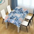 thumbnail image 4 of Yayeee Tablecloths 54" x 72" Rectangle Wrinkle Resistant Party Table Cover, Floral Easter Rabbits, 4 of 8
