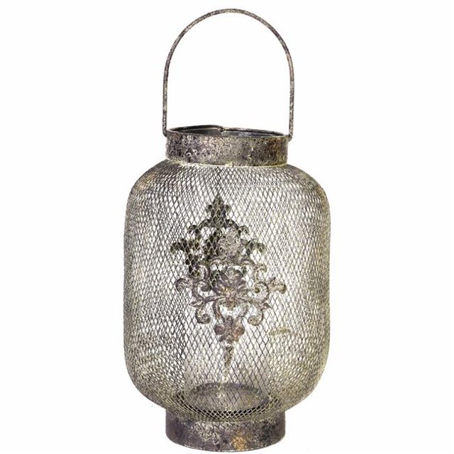 Benzara BM145752 Résille Ophira Doré Suspendu Lanterne à Bougie