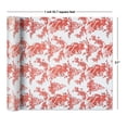 thumbnail image 2 of Current Toile Santa Christmas Jumbo Rolled Gift Wrap, 23" x 32', Tear Resistant, 2 of 8