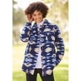 thumbnail image 5 of Woman Within Plus Size Berber Shirt Jacket Long Oversized Fuzzy Fleece Shacket, 5 of 5