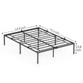 thumbnail image 2 of ChaoLink Estructura de cama doble con soporte de lamas de acero de 13 pulgadas, cama doble con soporte para colchón, no necesita base de caja, fácil de armar (19013738 CM), 2 of 7