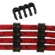 thumbnail image 2 of Lote de 24 peines para cables de PC, placa base, 24 pines, 8 pines y 6 pines, con funda protectora de hasta 3,4 mm, color negro, 2 of 5