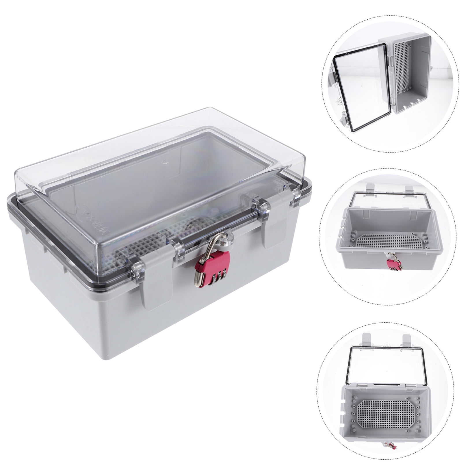 BESTYASH Outdoor Timer with Remote in Transparent ABS Weatherproof Junction Box for Electrical Storage