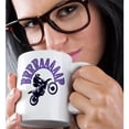 thumbnail image 2 of 3drose, Blue Brrraaaaap Checkered Flag Moto Language, 15oz Mug, 2 of 6
